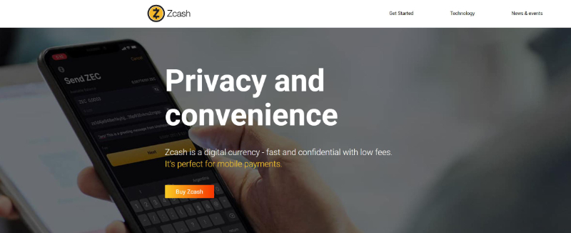 Zcash-site web
