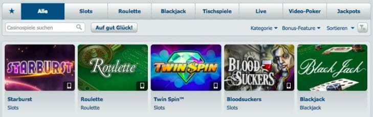 Bet-at-home Casino offre
