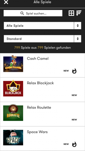 Intercasino App Jeux