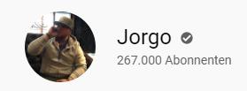 Jorgo sur Youtube