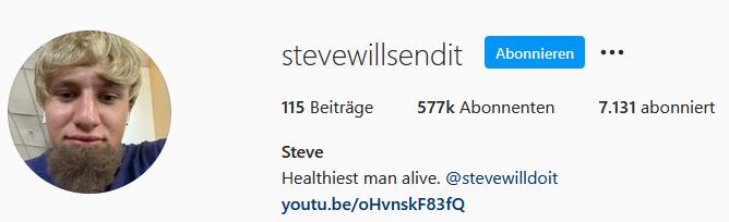 stevewillsendit-compte instagram