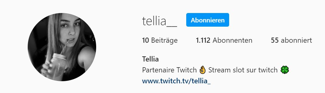 tellia-compte Instagram