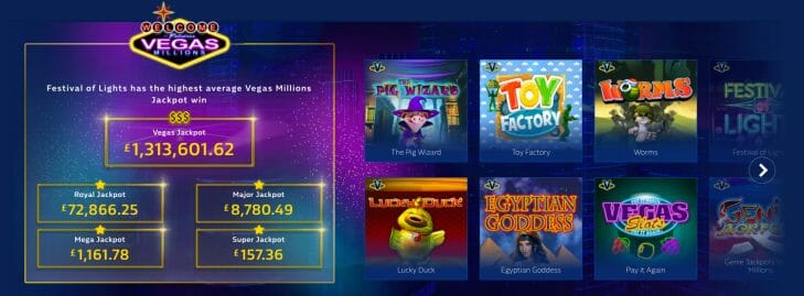 william hill vegas jeux de casino